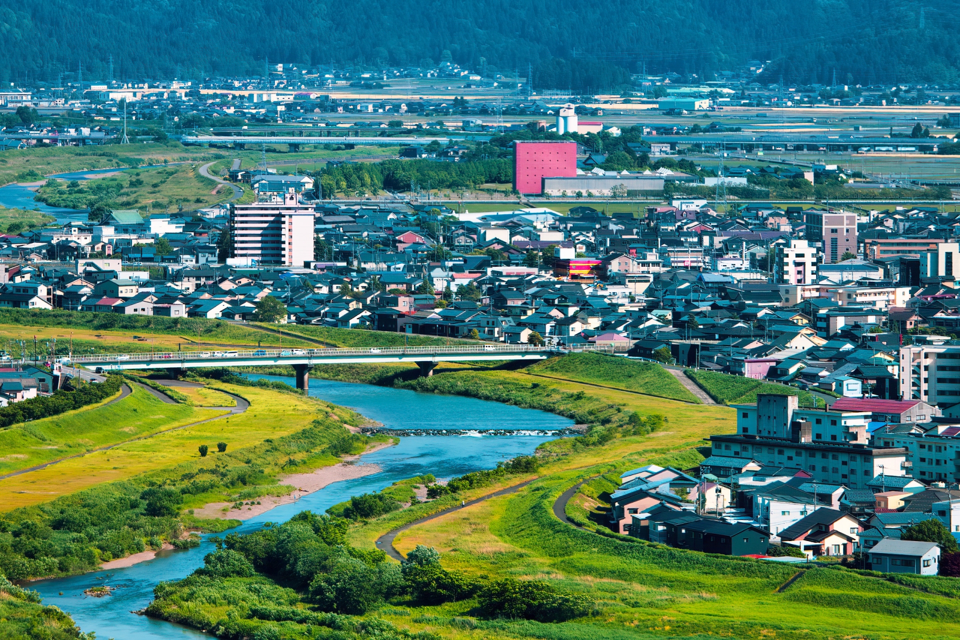 福井県の町並み